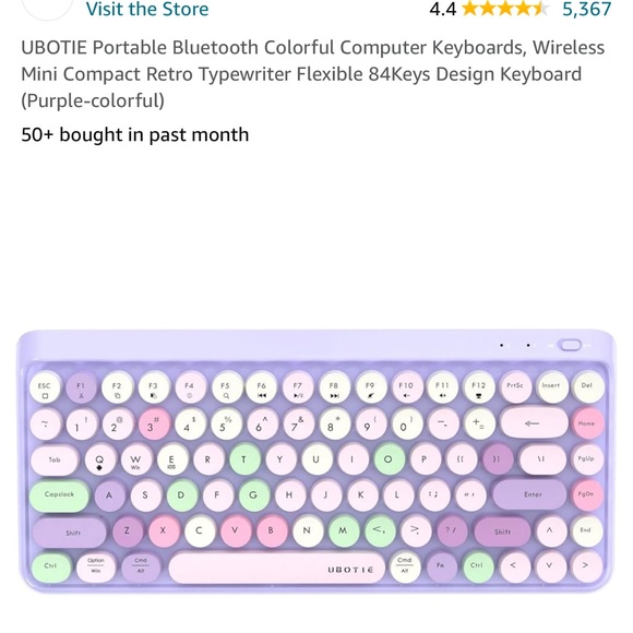 UBOTIE Bluetooth Bubble Keyboard - Picture 4 of 5